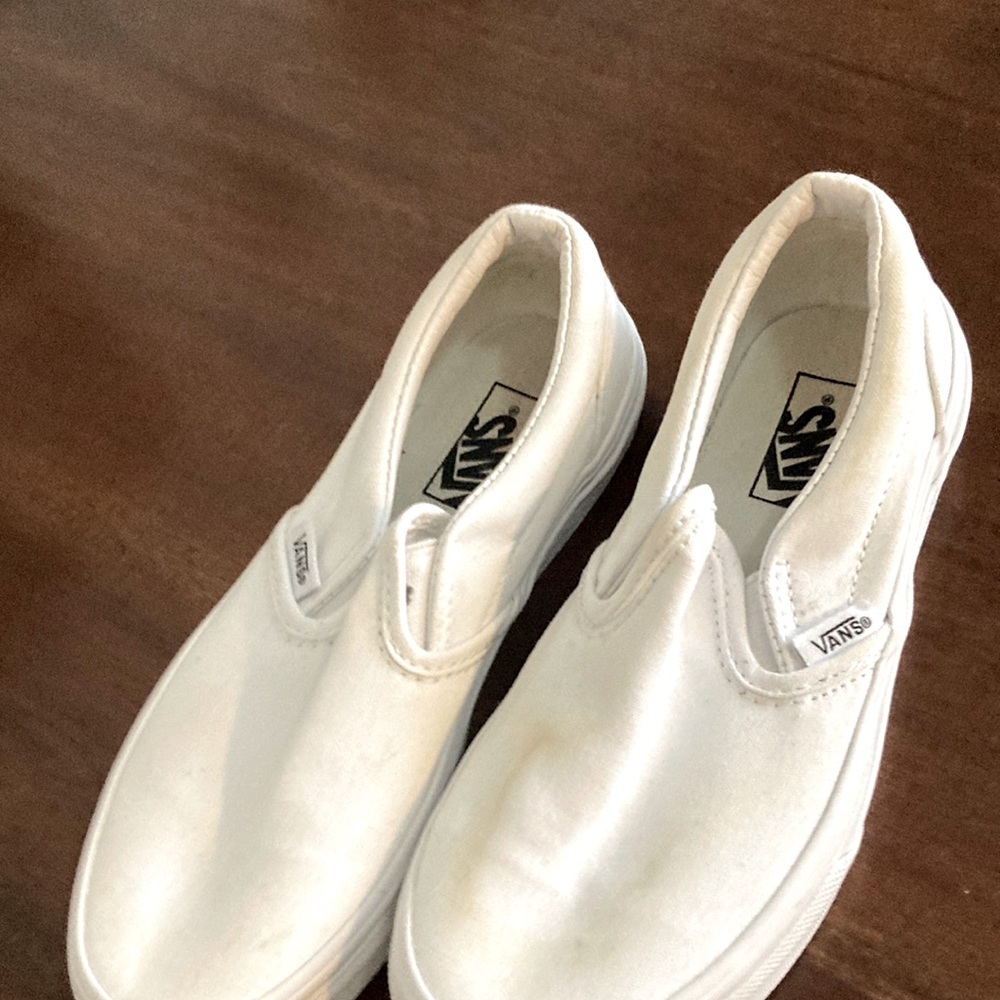 White  vans sneakers